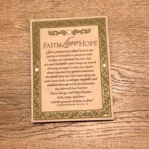 Plaque (I Corinthians, Love is patient...)